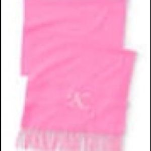Lands’ End Neon Pink Scarf